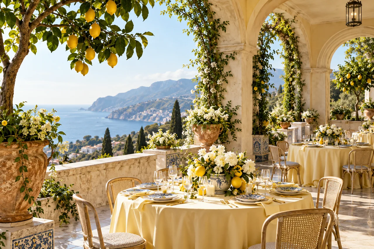 Inspiração de decoração para a cerimônia no estilo Solar