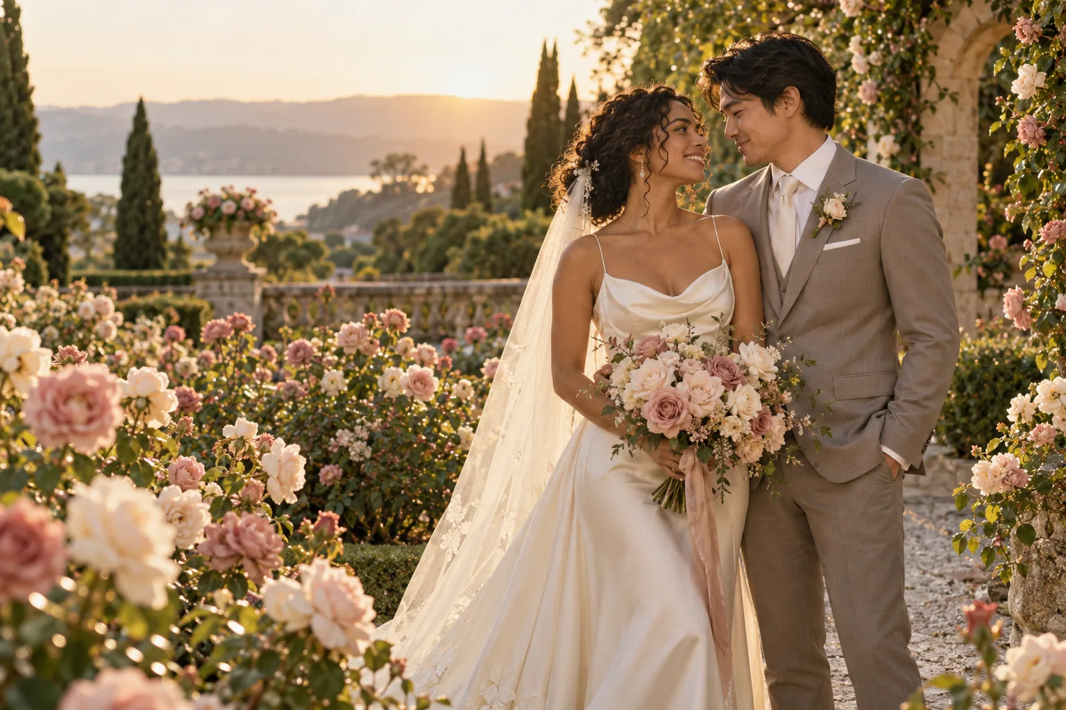 Luana e Kenji, casal fictício desta inspiração