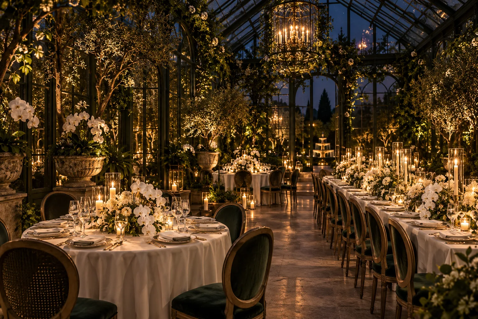 Inspiração de decoração para a cerimônia no estilo Noite de Gala